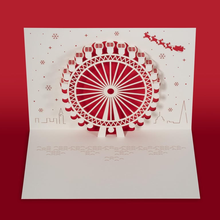 London Eye 3D pop-up Christmas card