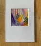Unique Abstract Art work in a professionally cut aperture ready for framing. - Image 2