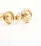Handmade 14K Gold Filled Small Stud Earrings with Swarovski Pearl - Gold - Image 4
