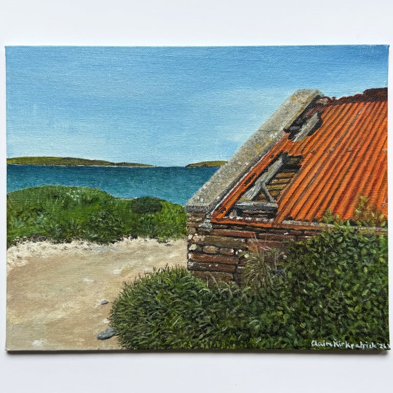 Shed at Aikerness Original Art