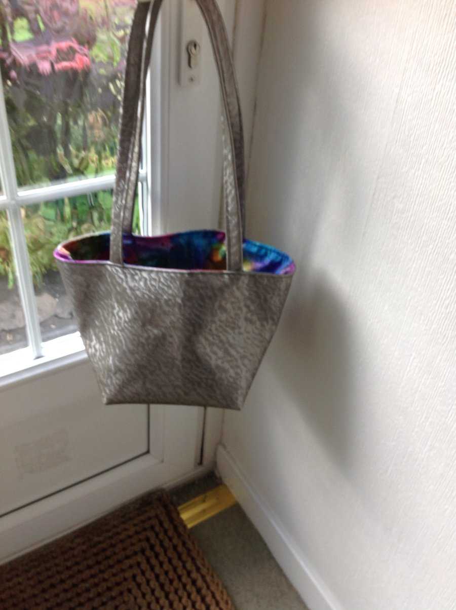 Tote silver bag 