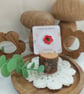 Poppy Pin Badge, Poppy Brooch, Red Flower Badge, Remembrance Poppy - Image 4