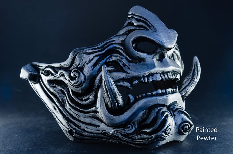 Wearable Samurai Menpo Oni Ninja Ghost of Tsushima Masks - Multiple Colours