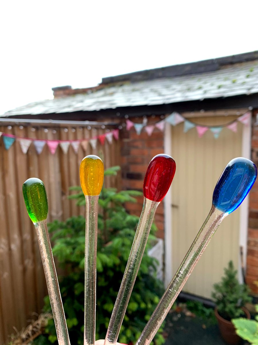 Fused Glass Gin and Cocktail Stirrers - various options available 