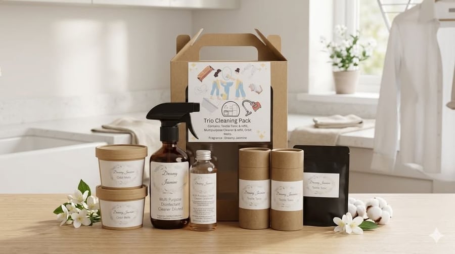 Trio Cleaning Pack, wax, carpet & cleaning
