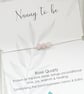 Nanny to be, Pregnancy Reveal Gifts, New Grandparents, Crystal Bracelet - Image 4