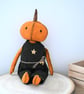 pumpkin fabric art doll keepsake 