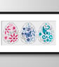 247 - Easter Eggs Cross Stitch Pattern Greetings Cards (PDF Counted Chart) - Image 3