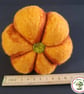 Set 3 Orange and Blue Pumpkins. Needle Felted with Wool Fibres.  - Image 3