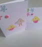 Easter chick's card and gift voucher wallet set. Ref 063.  - Image 1