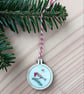 Tiny Embroidery Hoop Christmas Hanging Decoration  - Image 8
