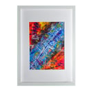 'Musical Landscape' Original A4 Framed Painting