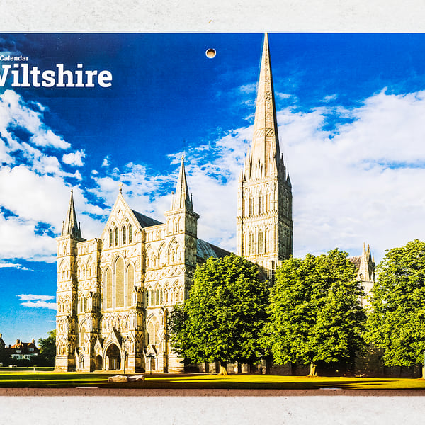 2026 A4 Wall Calendar Wiltshire countryside landscapes scenes UK views scenery 