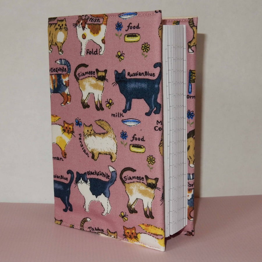 Notebook A6 cats pink