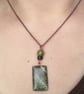 Fern Leaf Mixed Media Pendant - Image 3