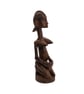 Dogon femininity statue, 3d printed African tribal figure, hand painted - Image 3