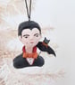 Spun Cotton Dracula Halloween Decoration - Image 3