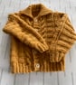 Patterned cardigan with collar - Image 1