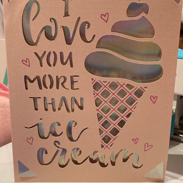Single custom Valentine's card