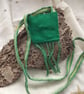 Handwoven Talisman Pouch with Aventurine crystals and a Hazel rune - Image 3