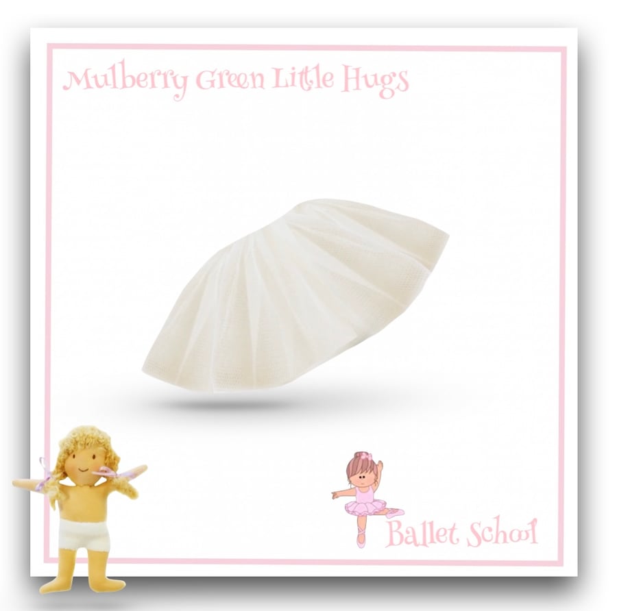 Ivory Ballet Tutu to fit the Little Hugs Dolls