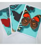 Butterfly Cards Blank Greetings Notelets x 3 Pack Butterflies - Image 1