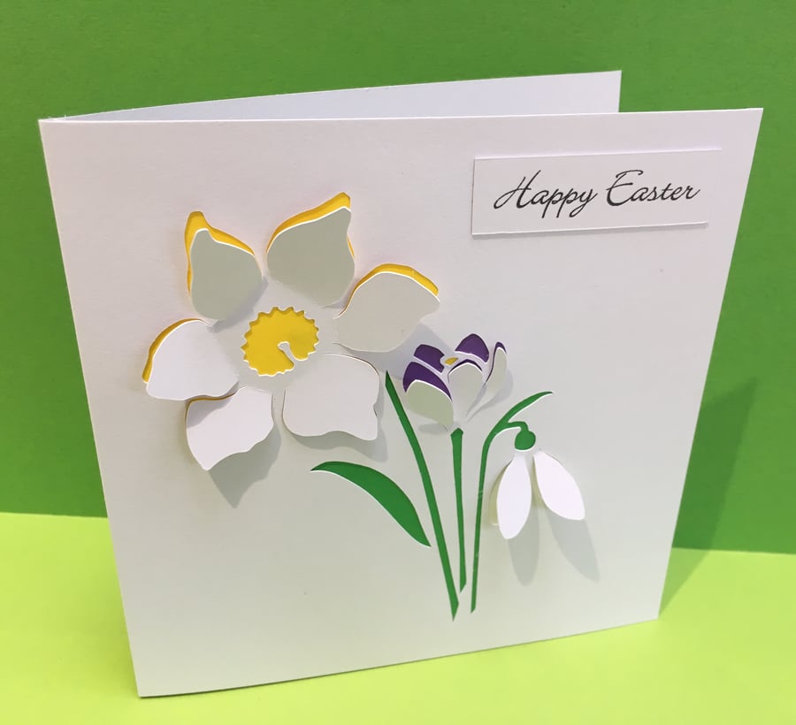 Easter Card - Spring Flowers