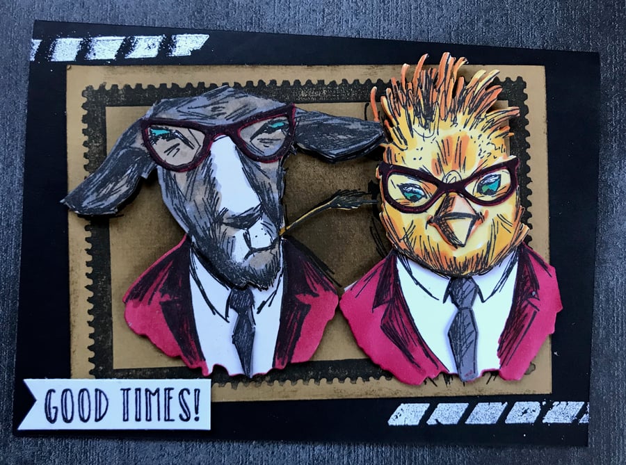 Anniversary Hipster "Good Times" Card