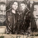 Sam and Dean Winchester, Supernatural traditional art print A4