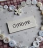 Cariad Welsh Square Button Heart Card Size 5" x 5" (12.5cm x 12.5cm) - Image 4