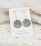 Sacred Geometry dangle earrings - Hypoallergenic titanium ear wires  - Image 3