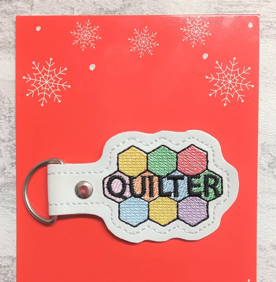 Quilter keyring, Quilter gifts, Quilting gift, quilt gift, gift for her