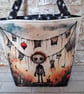 SPOOKY HANDMADE HALLOWEEN TRICK OR TREAT BAG
