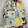 Bees, Flowers and UK Drawstring Tidy Bag