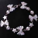 simulated pearl bracelet