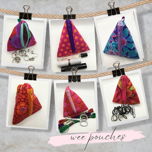 Pyramid purses for phone chargers