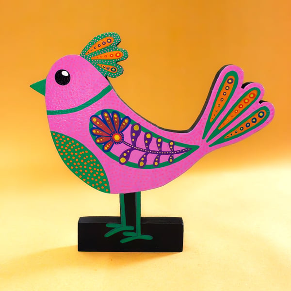 Folk Bird Sculpture