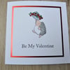 be my valentine card