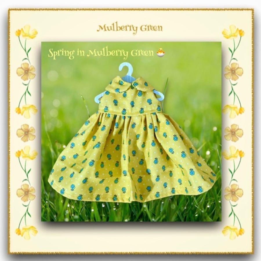 Primrose Yellow Doll’s Dress