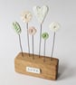 Clay Heart and Flowers in a Button Garden Block 'Love' - Image 5