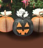 Jack O'Lantern Book Pumpkin - Handmade Personalised Halloween Decoration - Image 3