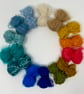 Small Beach Landscape Mohair Wool Yarn Selection Pack for Wet Felting - Image 2
