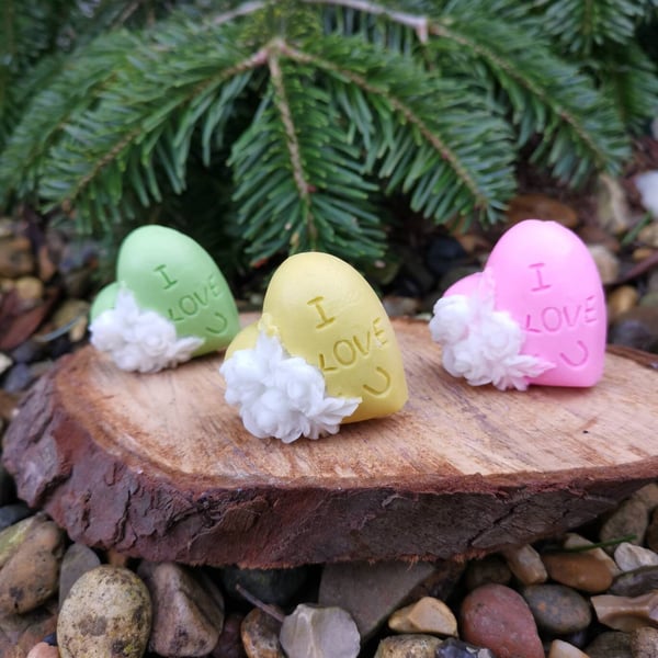 Soap hearts - I love you favours