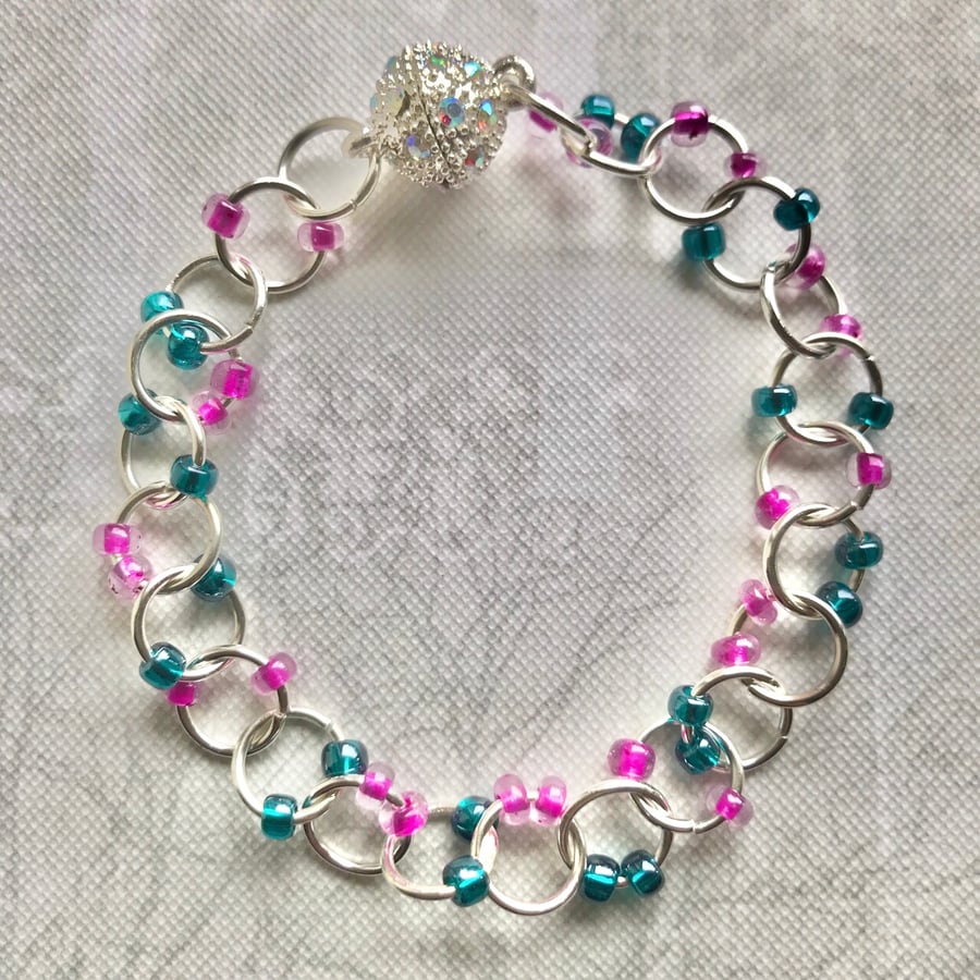 Beaded Link Bracelet 