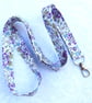 Liberty print lanyard, wild flowers, Daisy Annabel