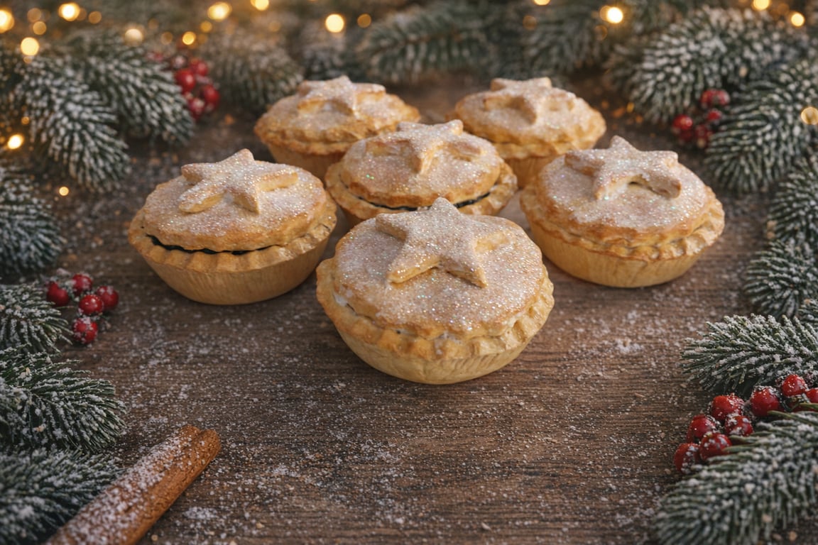 Faux Fake Bake Food 6 Mince Pies