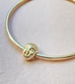 Buddha Spinner Bangle Silver  - Image 2