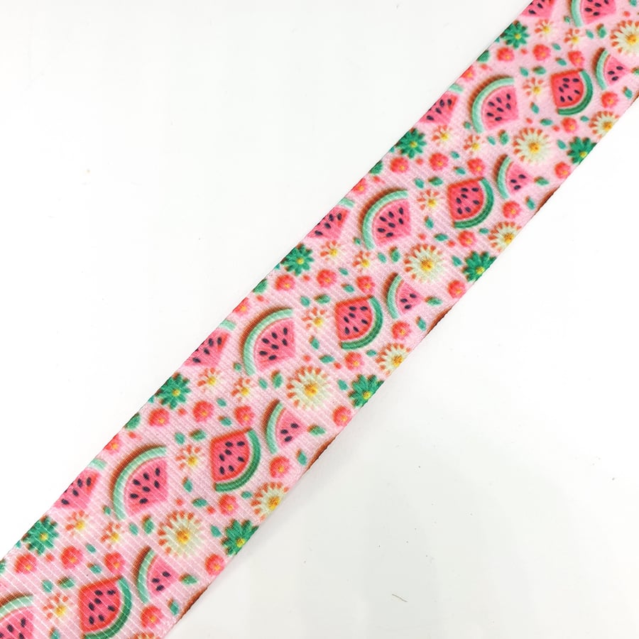 1 Yard Watermelon Premium Grossgrain Ribbon 25mm for Bow Making Hair Accessories