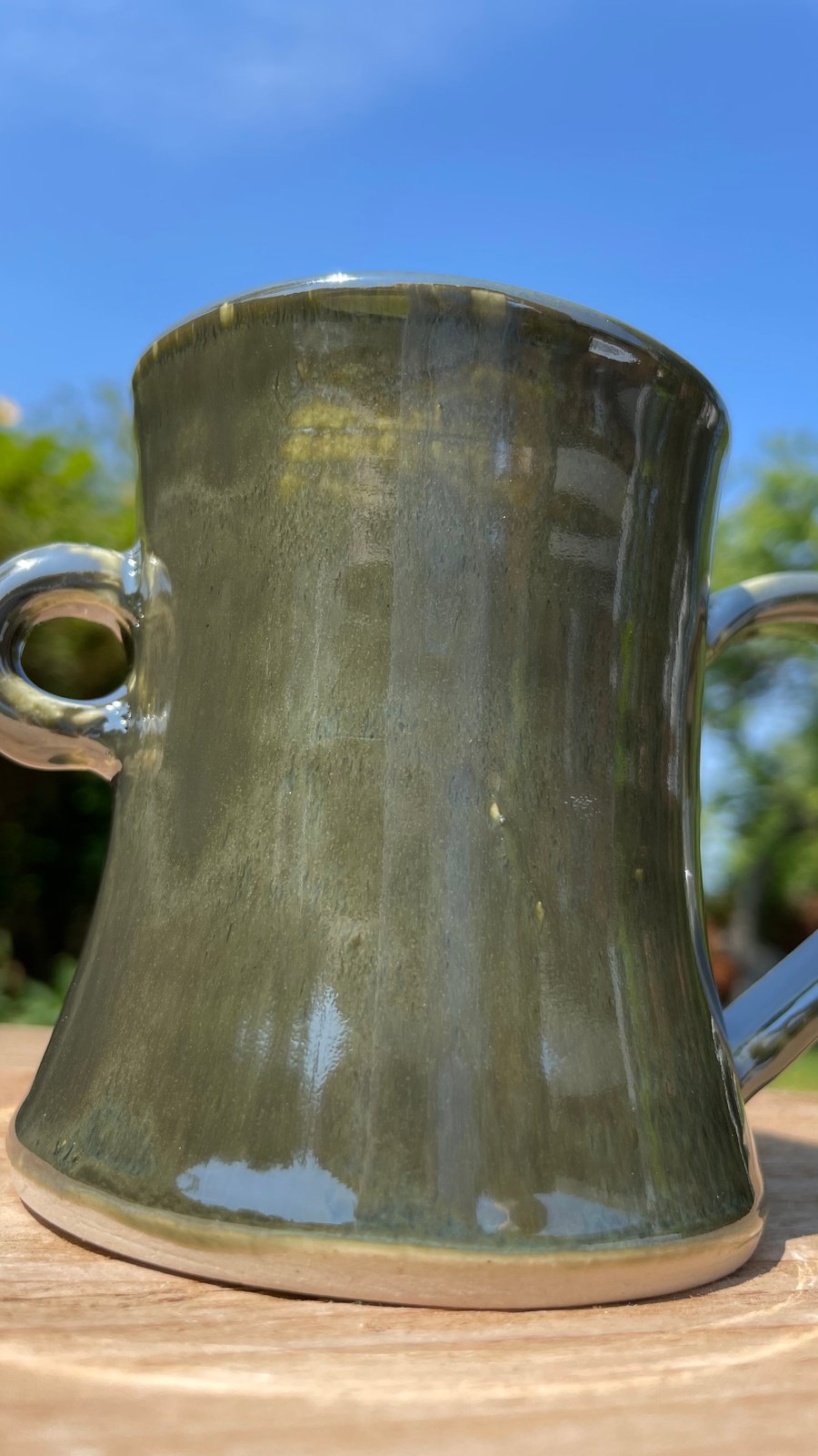 MadeWithMud DigniTEA Mug with flared base and side loop