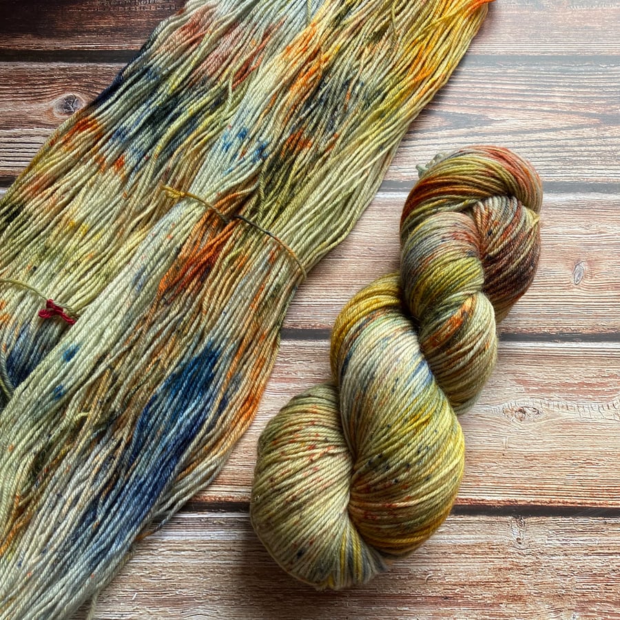 Hand dyed sock yarn 4ply Merino Nylon 100g Painted Horse 
